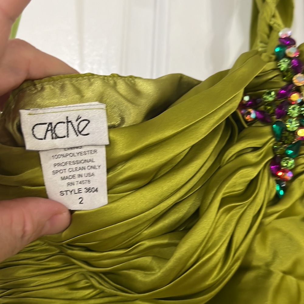 Cache green dress - Picture 3 of 6